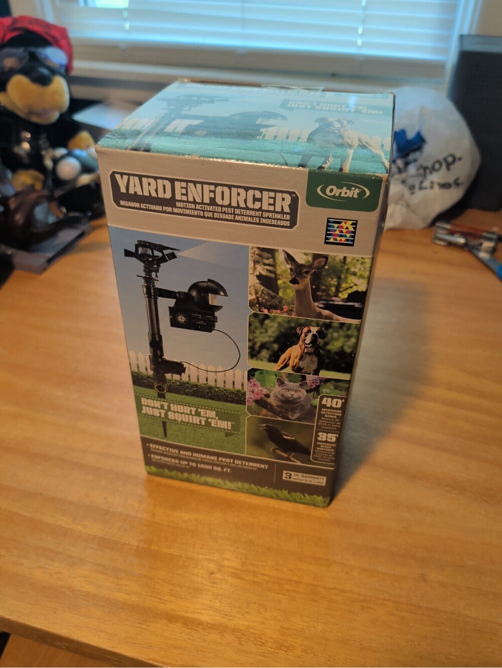New Orbit Yard Enforcer 62100 Motion Activated Sprinkler w/ Day & Night Modes